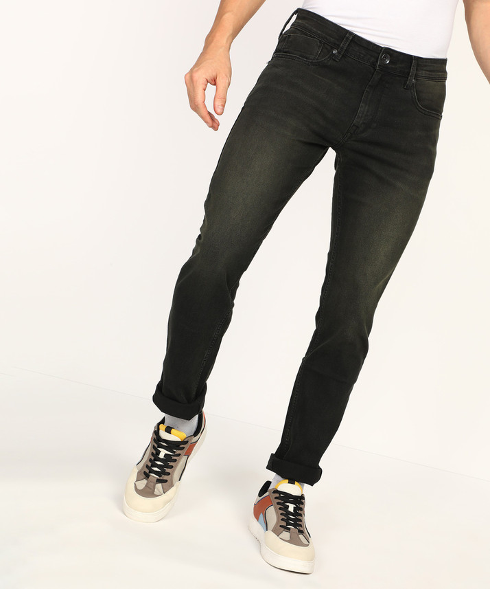 Pepe Jeans Slim Men Black Jeans - Buy 