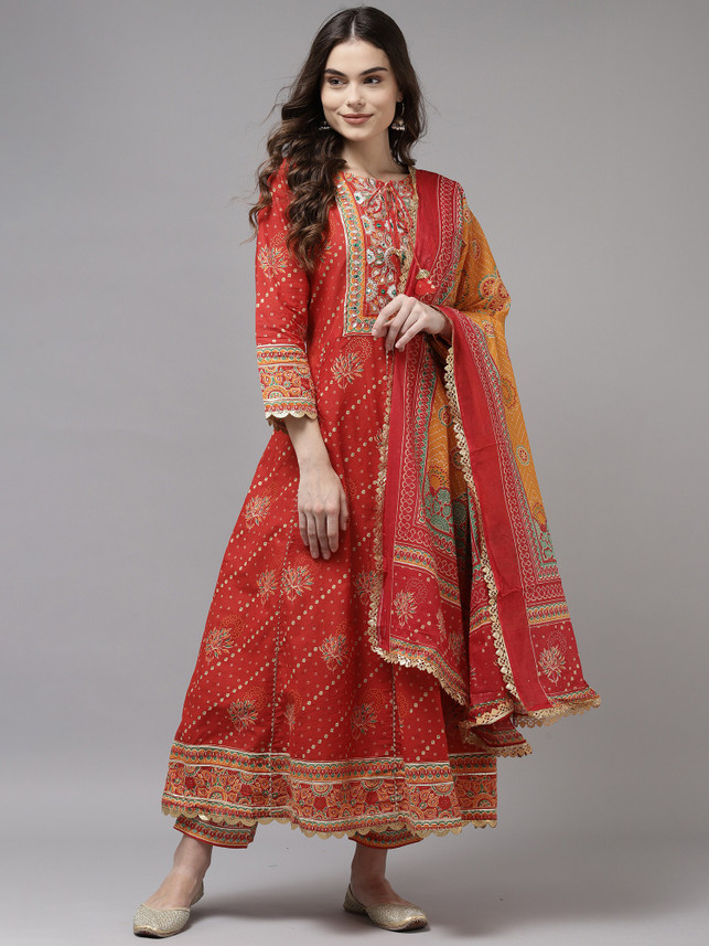 Indo Era Women Kurta and Trousers Set 