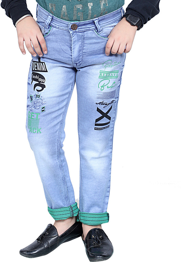 Kidoys Regular Boys Light Blue Jeans 