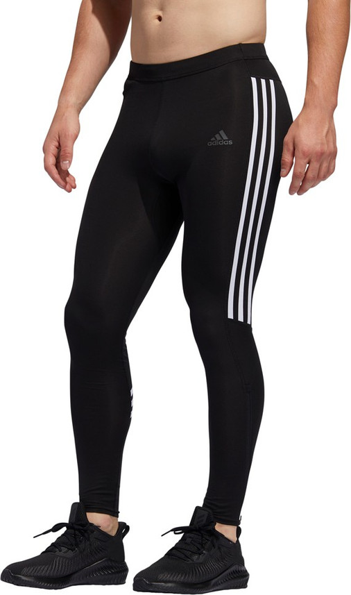 ADIDAS Striped Men Black Tights - Buy 