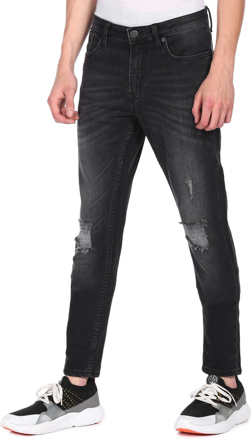 AEROPOSTALE Super Skinny Men Black 