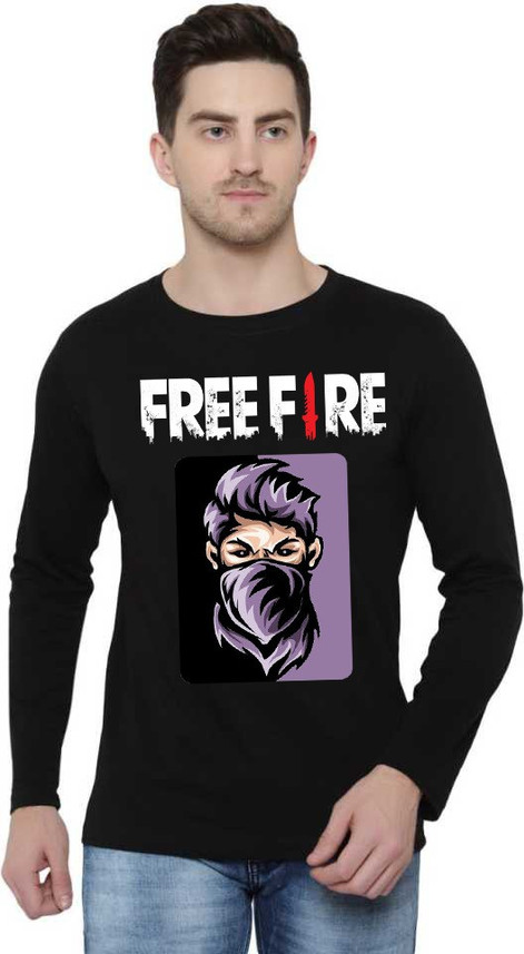 free fire clothing Printed Men Round 