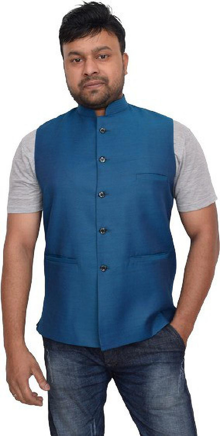 Rozy Collection Solid Men Waistcoat 