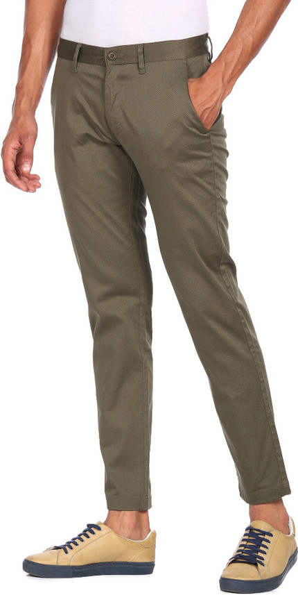 RUGGERS Regular Fit Men Dark Green 