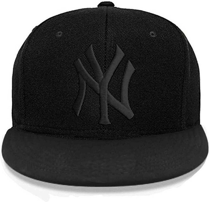 Hip Hop Black Embroidery NY Cap 