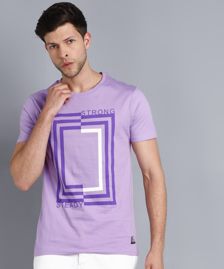PETER ENGLAND Printed Men Round Neck 