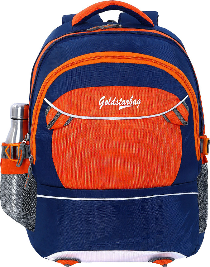 orange travel backpack