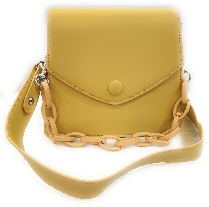 RAD Yellow Clutch Broad strap slingbag 