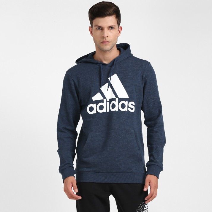 adidas full sleeve solid men sweatshirt