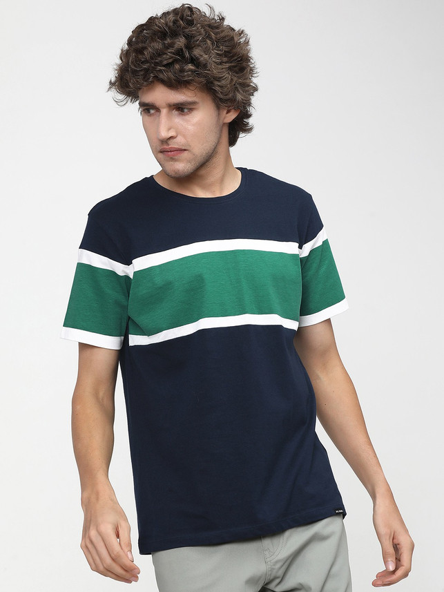 HIGHLANDER Striped Men Round Neck 