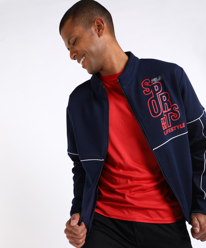 FILA Full Sleeve Solid Men Sweatshirt 