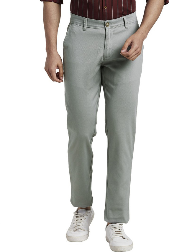 PARX Tapered Men Green Trousers - Buy 