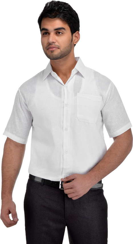 Wonder Fashion Men Solid Formal White 