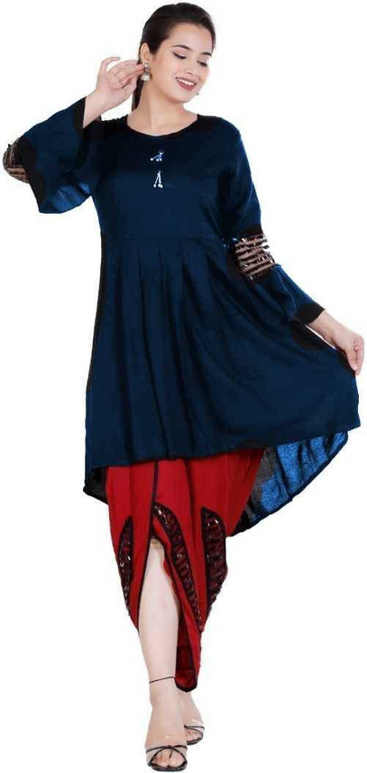Fashion Women Kurta and Dhoti Pant Set 