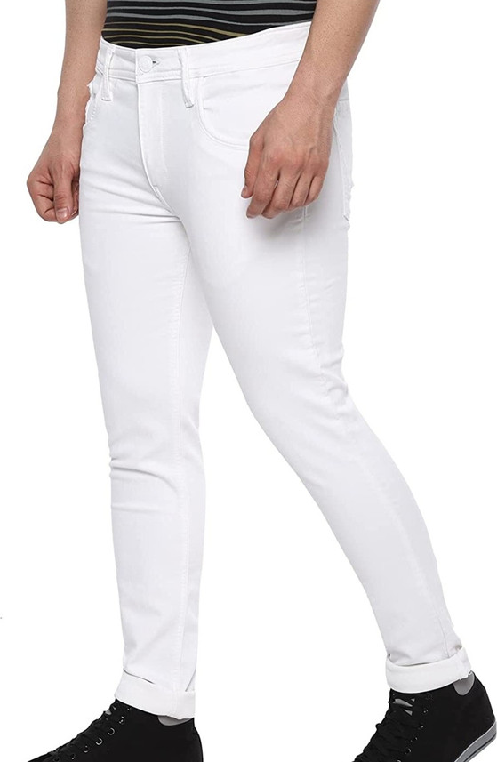 G PLUS Regular Men White Jeans - Buy G 