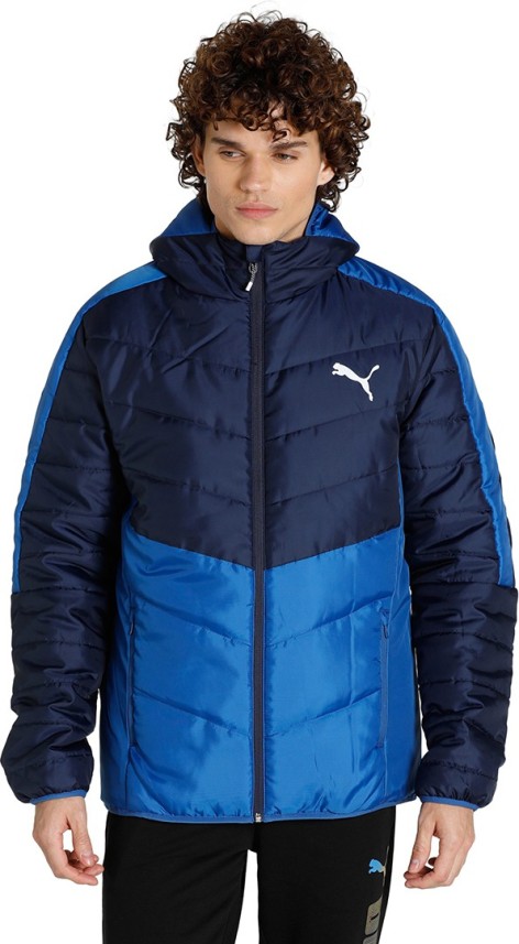 puma full sleeve colorblock men's jacket