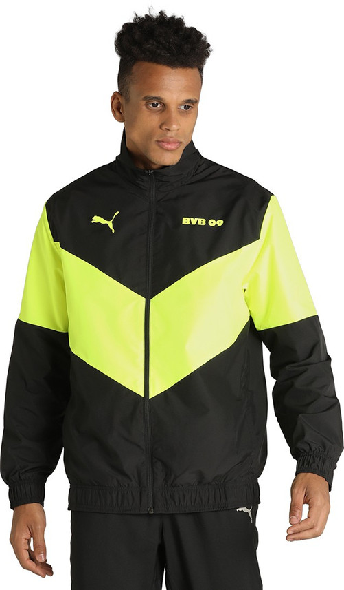 puma full sleeve colorblock men jacket
