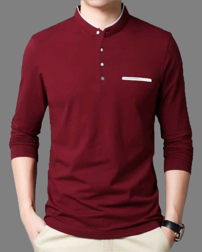 Buy FastColors Solid Men Round Neck 