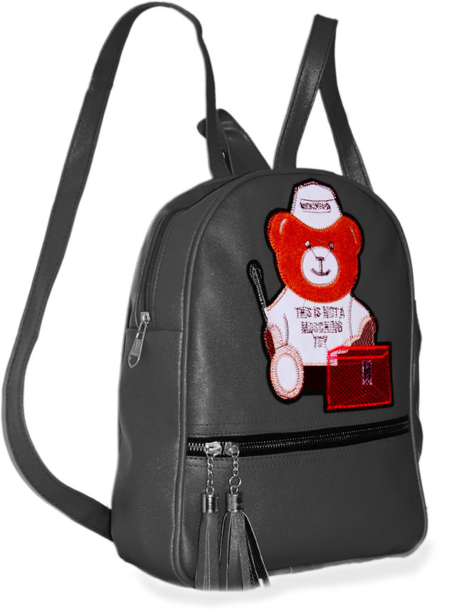 splice pu leather backpack