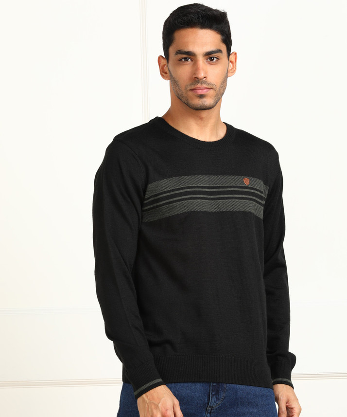 Raymond Striped Crew Neck Casual Men 