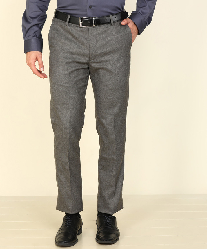 ARROW Regular Fit Men Brown Trousers 
