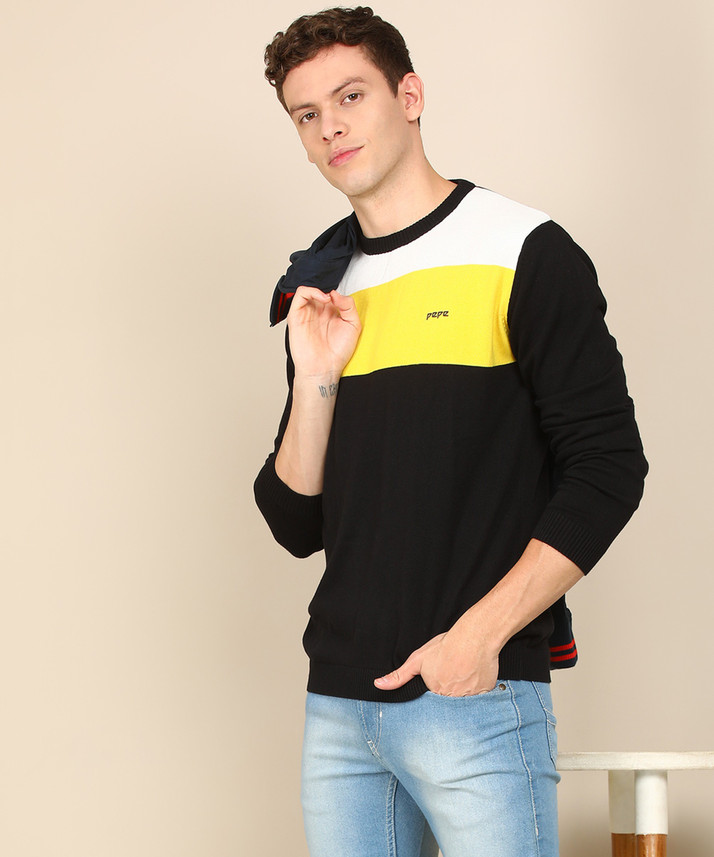Pepe Jeans Solid Crew Neck Casual Men 