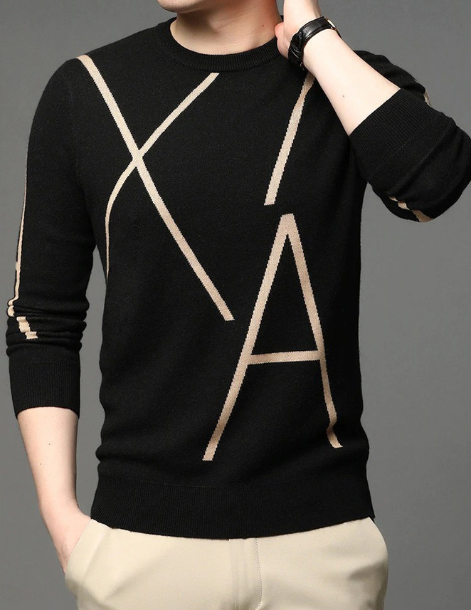 Eyebogler Typography Men Round Neck 