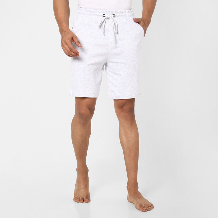 Pantaloons Solid Men Grey Sports Shorts 