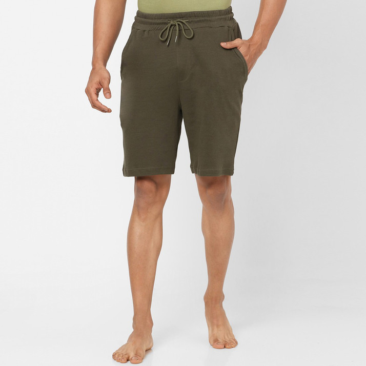 Buy Ajile by Pantaloons Solid Men Green 