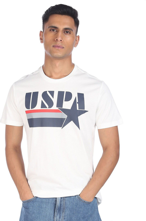 U.S. POLO ASSN. Printed Men Round Neck 
