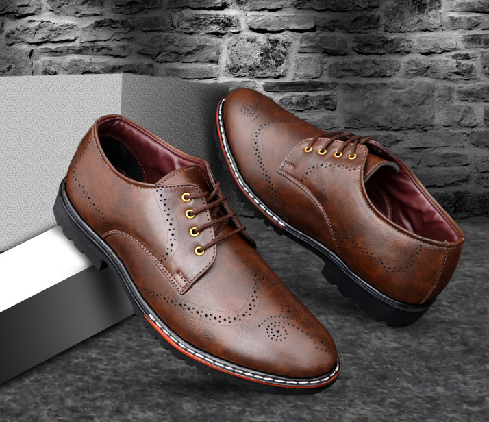 casual brogue boots