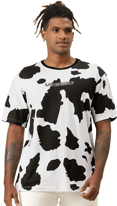 Buy Veirdo Printed Men Round Neck White 