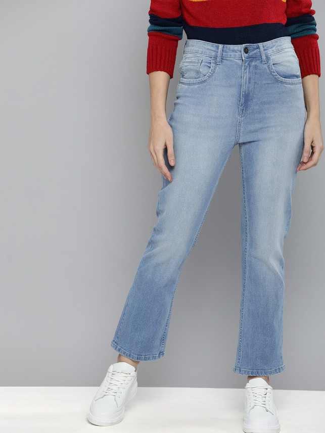 Mast \u0026 Harbour Flared Women Blue Jeans 