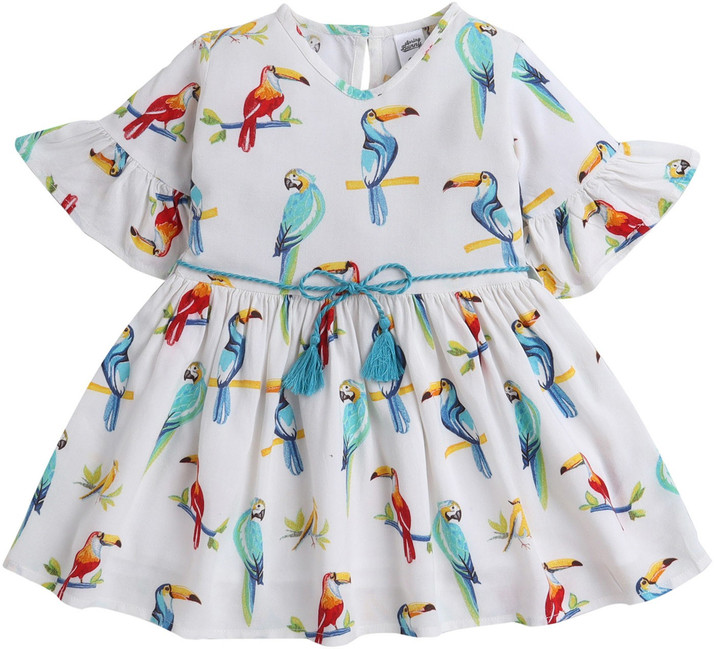 Spring Bunny Baby Girls Midi/Knee 