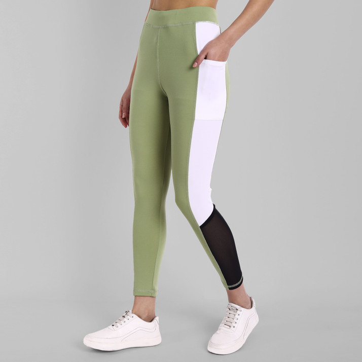 GREEN-SHADE Color Block Women Light 
