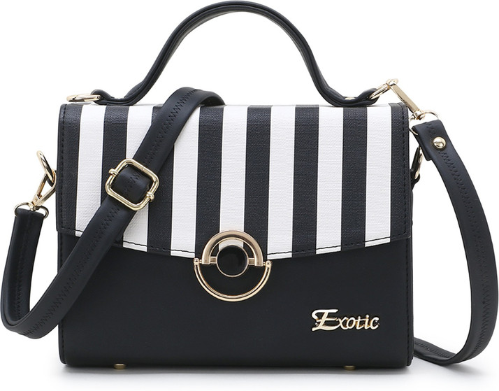 Exotic Black Sling Bag Flapcloser sling 