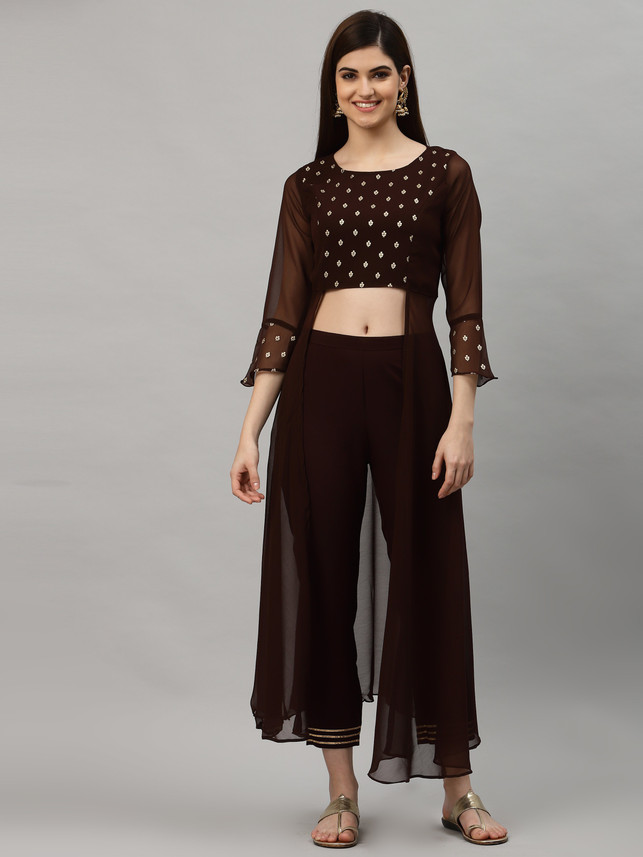 THE DRESSERY Women Crop Top \u0026 Pant Set 