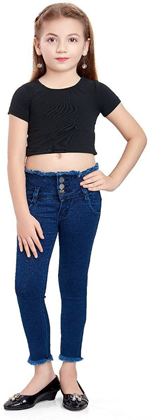 D-BIRD Skinny Girls Blue Jeans - Buy D 