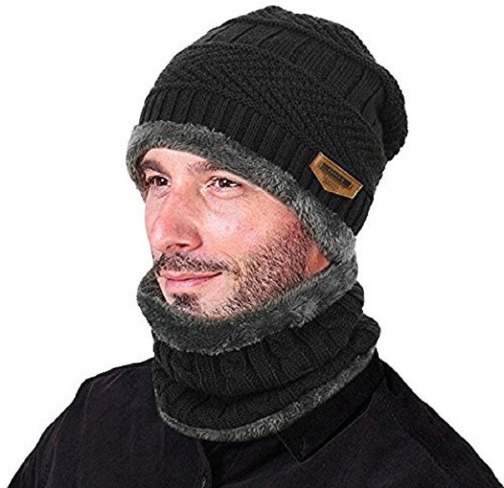 Aeoss 2-Pieces Winter Beanie Hat Scarf 