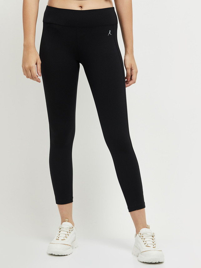 MAX Solid Women Black Track Pants - Buy 