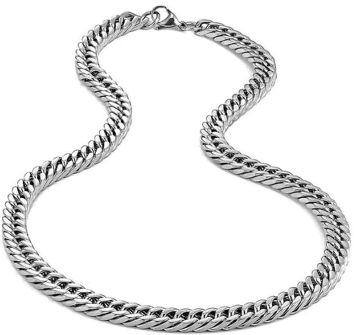 Pure Stainless Steel Cuban Design Neck 