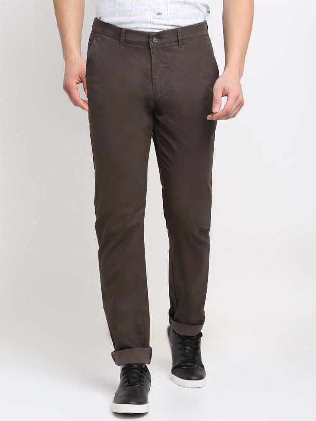 CANTABIL Regular Fit Men Brown Trousers 