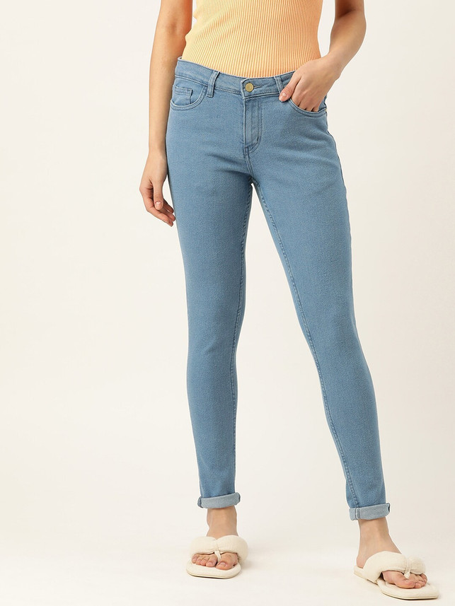 Dressberry Flared Women Blue Jeans 