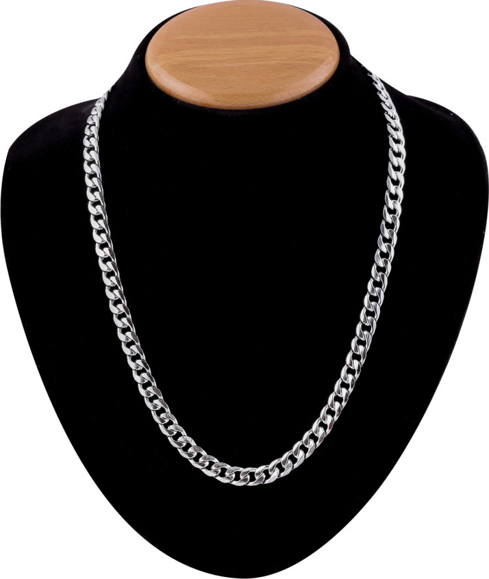 1 Gram Rhodium Silver plated Chain 