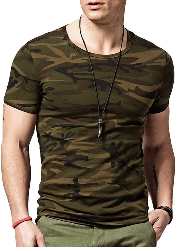 PeppyZone Military Camouflage Men Round 