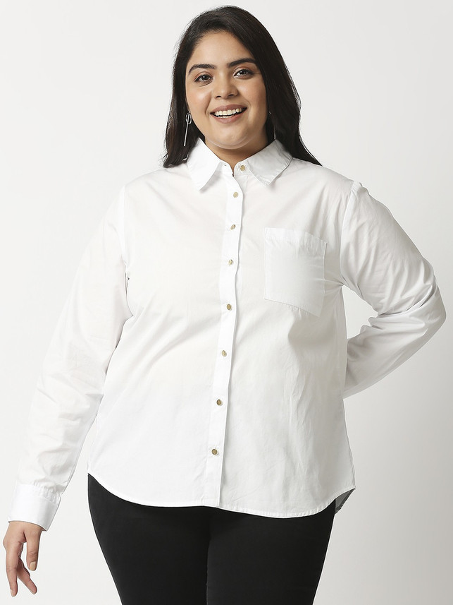 20Dresses Women Solid Party White Shirt 