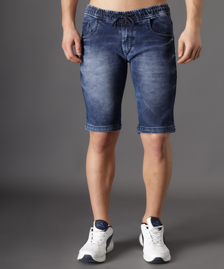 BOYD Jeans Solid Men Blue Denim Shorts 