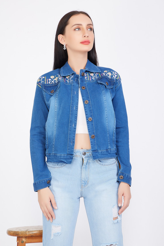 CEFALU Full Sleeve Embroidered Women 