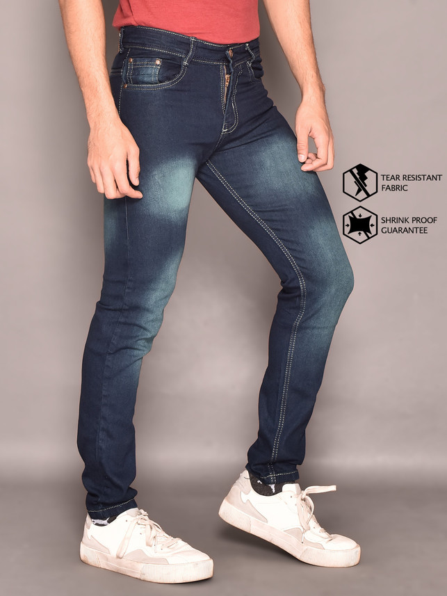 Lzard Slim Men Green Jeans - Buy Lzard 