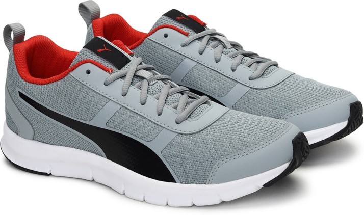 puma men grey mesh walking shoes